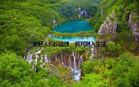 年轻人纷纷追捧, 将其融入生活