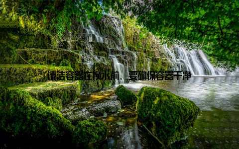 清洁容器在换水前, 要确保容器干净