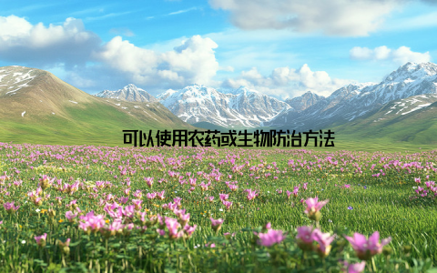 – 可以使用农药或生物防治方法