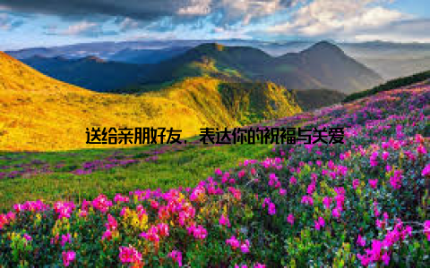 送给亲朋好友, 表达你的祝福与关爱