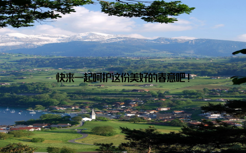 快来一起呵护这份美好的春意吧!