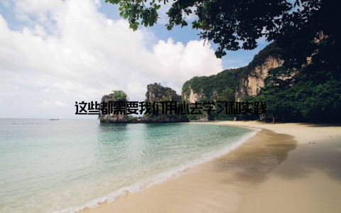 这些都需要我们用心去学习和实践