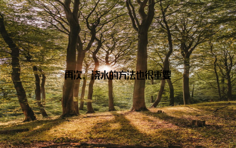 再次, 浇水的方法也很重要